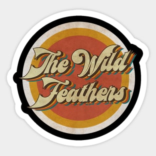 circle vintage The Wild Feathers Sticker